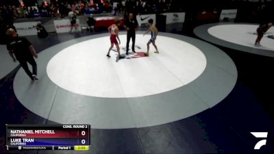 120 lbs Cons. Round 2 - Nathaniel Mitchell, California vs Luke Tran, California