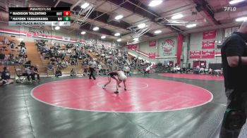 100 lbs 3rd Place Match - MADISON TOLENTINO, Northview vs Hayden Yanagisawa, Mayfair