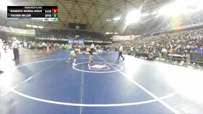 Boys 2A 106 lbs Semifinal - Tucker Miller, Deer Park vs Roberto Rivera-Jesus, Black Hills