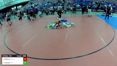 14U Boys - 105 lbs Cons. Round 3 - Carson Nichols, Wentzville Wrestling Federation vs Joshua Baldwin II, Ohio