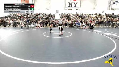 57 lbs Champ. Round 1 - William Steadman, Franklinville Wrestling Club vs Carson Stefaniak, Club Not Listed