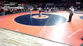 1A 144 lbs Cons. Round 1 - Evan Cox, Clifton (Central) vs Carter Chambliss, Fithian (Oakwood)