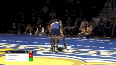 141 lbs Clay Carlson, SDSU vs Job Greenwood, UW