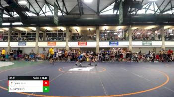 85-91 lbs Quarterfinal - Brady Lowe, Backyard Brawlers - Midwest vs Truman Dames, RPA