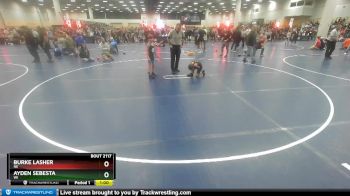 63 lbs Cons. Round 1 - Burke Lasher, NE vs Ayden Sebesta, WI