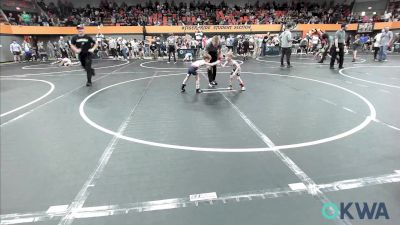 37 lbs Rr Rnd 3 - Kyson Lovelace, Clinton Youth Wrestling vs Wenston Quillin, Chickasha Wrestling
