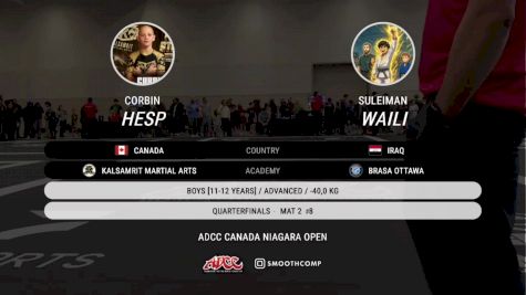 Suleiman Waili vs Corbin Hesp 2025 ADCC Niagara Open