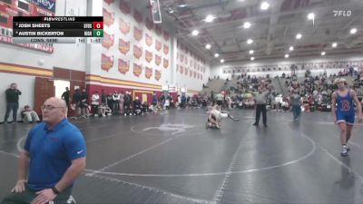 126 lbs Cons. Semi - Austin Bickerton, Highland vs Josh Sheets, Columbus St. Francis DeSales