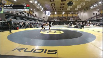 144 lbs Consi Of 16 #2 - Zachary Lim, Belmont Hill School vs Cole Genua, McDonogh