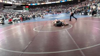 3A 157 lbs Champ. Round 1 - Jacob Harris, Aberdeen vs Amado Stewart, St. Maries