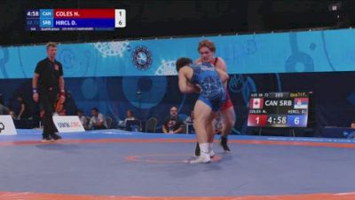 72 kg Qualif. - Nikola Coles, Canada vs Djordje Hircl, Serbia