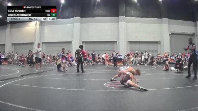 78 lbs Round 7 (8 Team) - Lincoln Brower, Mat Assassins vs Colt Roeder, Backyard Brawlers Gold