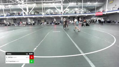 165 lbs Consi Of 16 #1 - Carson Miller, Kent State vs Dominic Frontino, Unattached-Unrostered