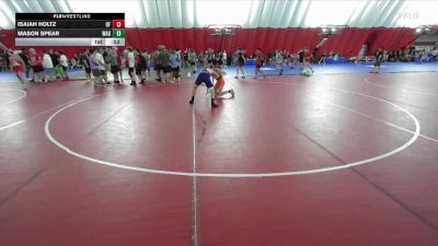 122-124 B Round 3 - Isaiah Holtz, Oconto Falls vs Mason Spear, Waunakee