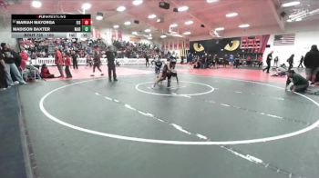 100 lbs Cons. Round 3 - Madison Baxter, Marina vs Mariah Mayorga, Eisenhower