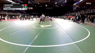 132 lbs Cons. Round 3 - Mason Zeer, Tokay vs CJ Lopez, Elk Grove