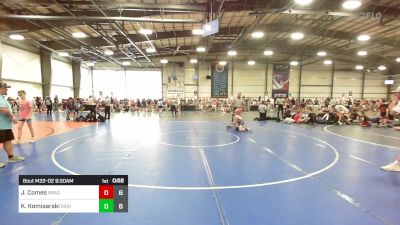 85 lbs Rr Rnd 2 - Jonathan Comes, Brady Strong vs Kasey Komisarski, Ragin Raisins Catawba