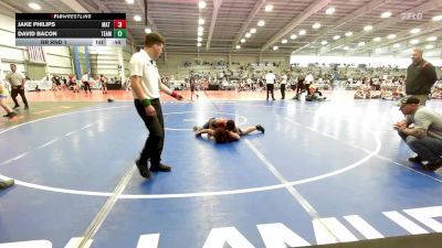 150 lbs Rr Rnd 1 - Jake Philips, Mat Warriors Stars vs David Bacon, Team Germantown