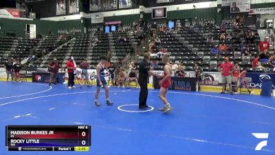 110 lbs Cons. Round 3 - Madison Burkes Jr, KS vs Rocky Little, WA