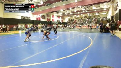 135 lbs 5th Place Match - Jolene Aguilar, Santa Ana Valley vs Alexandra Espinosa, Palm Desert