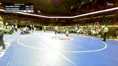 145 Class 2 lbs Cons. Round 2 - Ella Mae Creedy, Central (St. Joseph) vs Faith Nesfeder, Staley