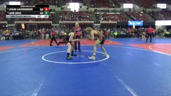 186 lbs 2nd Place Match - Lane Drga, Miles City vs Logan Lachenmeier, Project Wrestling