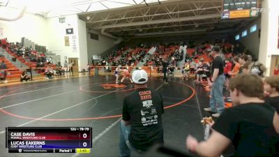 78-79 lbs Round 5 - Case Davis, Powell Wrestling Club vs Lucas Eakerns, Cody Wrestling Club