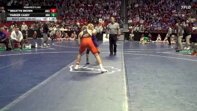 3A-157 lbs Champ. Round 2 - Braxtyn Brown, Ames vs Parker Casey, Johnston