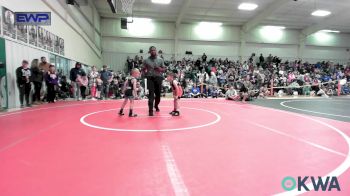 43 lbs Semifinal - Ross Richards, Roland Youth League Wrestling vs Tucker Hawkins, Checotah Matcats