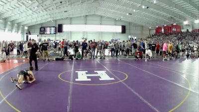 100 lbs Cons. Round 2 - Carl Fielden, The Fort Hammers Wrestling vs Dominic Simpson, Tennessee