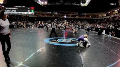 4A 114 lbs Quarterfinal - Luis Alvarado, Silver vs Austin Lopez, Miyamura
