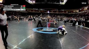 4A 114 lbs Quarterfinal - Luis Alvarado, Silver vs Austin Lopez, Miyamura
