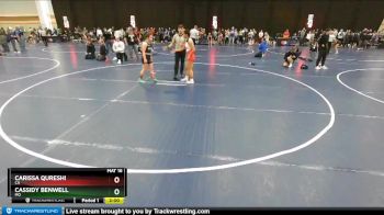 122 lbs Quarterfinal - Carissa Qureshi, CA vs Cassidy Benwell, MO