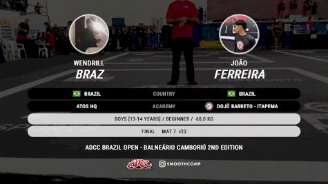 João Ferreira vs Wendrill Braz 2024 ADCC Balneario Open