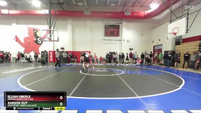 190 lbs Cons. Round 1 - Karson Guy, Southport Wrestling Club vs Elijah Oberle, Dragon Wrestling Club