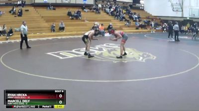 157 lbs Round 3 (6 Team) - Ryan Hrcka, Minot State (N.D.) vs Marcell Dely, Fort Hays State