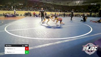 73 lbs 5th Place - Adrian Deloera, Tuttle Wrestling Club vs Tehya Myhre, Cotton County Wrestling Club