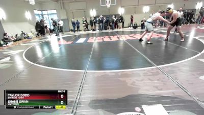 285 lbs Cons. Round 1 - Taylor Dodd, Bonners Ferry vs Shane Swan, University