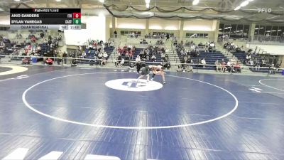 157 lbs Quarterfinal - Dylan Vanegas, Castleton vs Akio Sanders, Ithaca