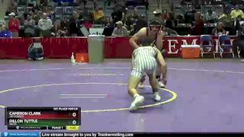 138 lbs 1st Place Match - Dillon Tuttle, Delta vs Cameron Clark, Jay County