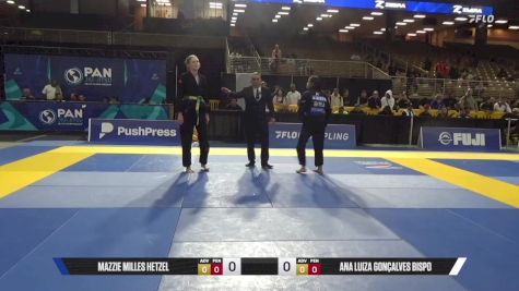 Ana Luiza Gonçalves Bispo vs Mazzie Milles Hetzel 2025 Pan Jiu Jitsu IBJJF Championship