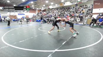 120 lbs Cons. Round 3 - Logan Moreo, Los Alamitos vs Ayden Aguilar, Western