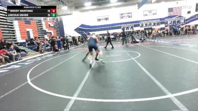 157 lbs Champ. Round 2 - Lincoln Usher, Eleanor Roosevelt vs Brody Martinez, Palm Desert