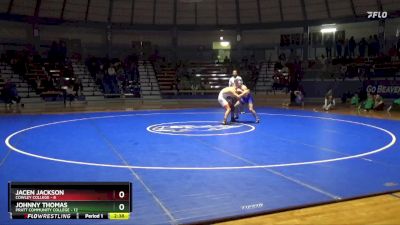 157 lbs Finals (2 Team) - Johnny Thomas, Pratt Community College vs Jacen Jackson, Cowley College