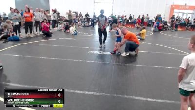 50 lbs Semifinal - Walker Hendrix, Ninety Six Wrestling vs Thomas Price, JET