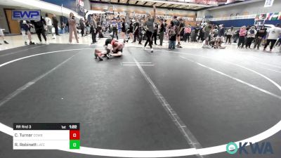 97 lbs Rr Rnd 3 - Charlie Turner, Cowboy Wrestling Club vs Rhylee Robinett, Little Axe Takedown Club