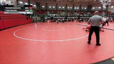 175 lbs Quarterfinal - Richard Gonzales, Coppell vs Xion Traylor, Irving Nimitz