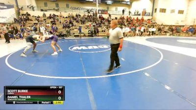 157 lbs Prelim - Daniel Thaler, Wheaton College vs Scott Burke, Loras
