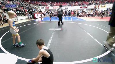 43 lbs Quarterfinal - Dawsyn Hawkins, Hulbert vs Rafe Evans, Tiger Trained Wrestling