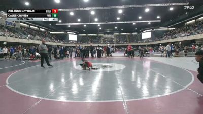 48 lbs Semifinal - Orlando Nottham, Mount Airy vs Caleb Crumby, Paramus